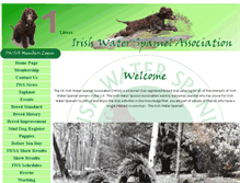 Tablet Screenshot of irishwaterspaniels.org.uk